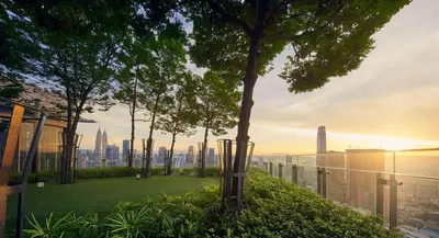 a view of the city from the roof of a building at S20- Bedroom Bukit Bintang Robertson with Netflix in Kuala Lumpur