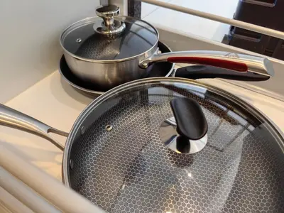 a pot sitting on top of a stove with water at MyCrib13*The Robertson KL - Bukit Bintang Pavilion in Kuala Lumpur