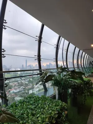 a view of a city from the top of a building at M City Minimalist KLCC Suite in Kuala Lumpur