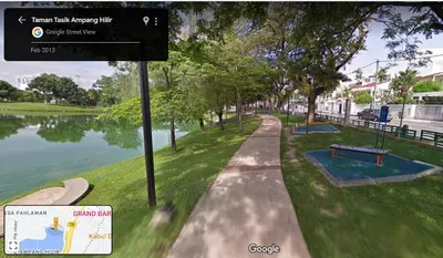 a rendering of a park next to a river at Ampang Hilir KL City Boutique Residence in Kuala Lumpur