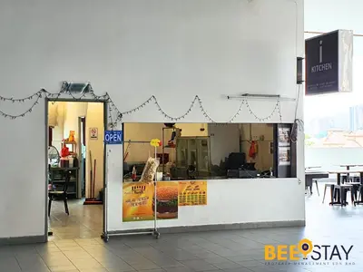 a store front with a tent in a building at Rafflesia Condominium Sentul by Beestay in Kuala Lumpur