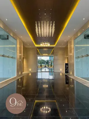 a lobby of a building with a large ceiling at TF009 - Lavile Sunway Velocity KL View in Kuala Lumpur
