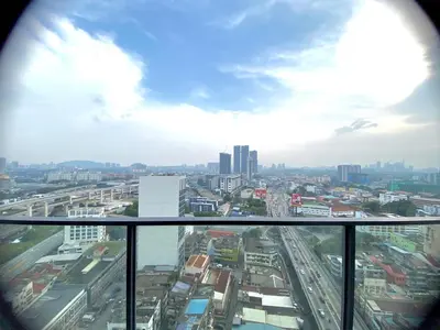 a view of a city from the top of a building at BBHomes at Continew Residensi Pudu KL digitalife in Kuala Lumpur