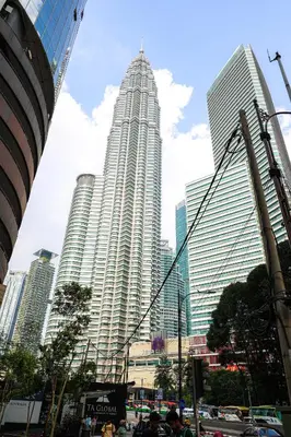 a group of tall buildings in a city at Sky Suites KLCC By Calm Sojourn in Kuala Lumpur