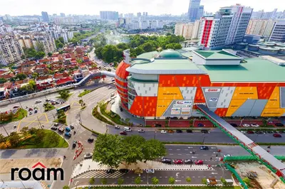 an aerial view of a building in a city at UNA Residences, Sunway KL in Kuala Lumpur