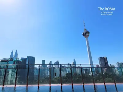 a view of the toronto skyline from the roof of a building at The Roma at Dang Wangi Kuala Lumpur in Kuala Lumpur