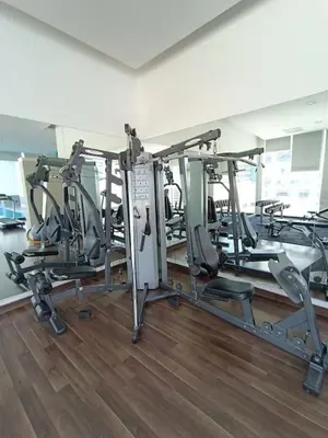 a gym with several tread machines in a room at RM203 Bukit Bintang Balcony Studio Infinity Pool in Kuala Lumpur