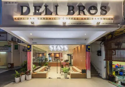 a store front of a bear bros coffee shop at STAYS HOTEL in Kuala Lumpur