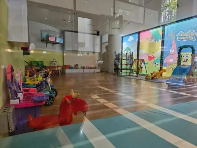 a childrens play room with many toys in it at Stylish Large 3guests 1br St Mary Residences in Kuala Lumpur