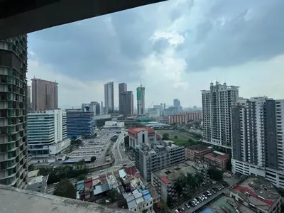 a view of a city with tall buildings at 1 Room 1 Bathroom The Robertson KLCC in Kuala Lumpur