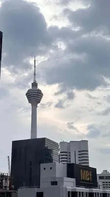 a view of the space needle in a city at Soho Suites KLCC by Angel in Kuala Lumpur