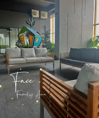 a living room with two couches and a couch at Face Malaysia Tallest Tower 118 in Kuala Lumpur in Kuala Lumpur
