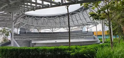 a large stadium with bleachers in a park at Trion KL in Kuala Lumpur