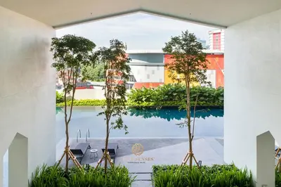 a rendering of a mural on the side of a building at UNA Signature Suites, Sunway KL in Kuala Lumpur