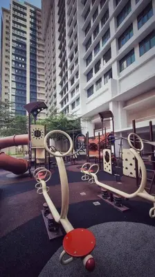a playground in a building with a play area at King Studio Suite Legasi Kampung Bharu view KLCC in Kuala Lumpur
