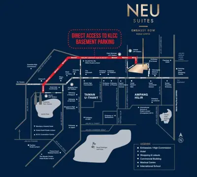 a map of the new subway system at Neu Suites Studio Room - 3km to KLCC, 8 mins walk to LRT in Kuala Lumpur