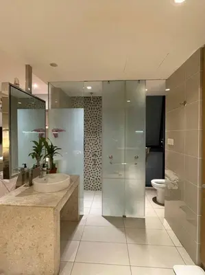 a bathroom with a sink and a shower and a toilet at D’ Majestic Place by Bimbee in Kuala Lumpur