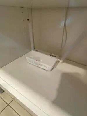 a white appliance sitting on top of a white counter at CozyVista Setapak Central Mall 10Pax 3BR 2CarPark in Kuala Lumpur