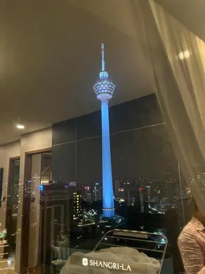 a view of the oriental pearl tower at night at Vortex KLCC (42) Amazing view in Kuala Lumpur