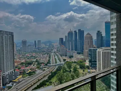 a view of a city skyline with buildings at Summer Suites KLCC By Victorians in Kuala Lumpur