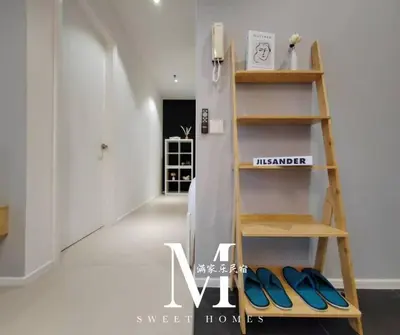 a room with a shelf with surfboards on it at Arcoris Mont Kiara 19# Deluxe 1 Bedroom With Balcony KL #1-3Pax in Kuala Lumpur