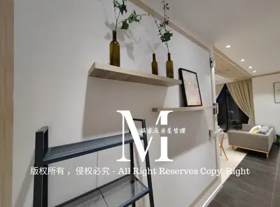 an artificial reserves cozy right in the living room of a house at Arcoris Mont Kiara 23# 2 Bedroom Balcony #2-4pax in Kuala Lumpur