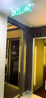 a sign for a kapleshwar store in a building at Guesthouse@ Bukit Bintang in Kuala Lumpur