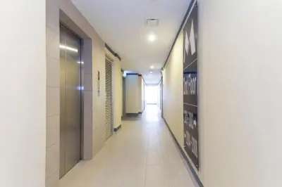 a hallway of a building with a hallwayngthngthngthngthngthngthngthngth at M HOTEL - Medan Tuanku Near MARA in Kuala Lumpur