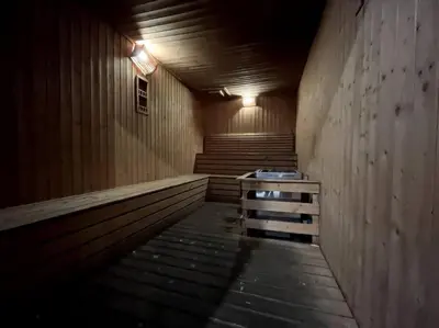 a room with stairs and a bench in a building at The Robertson KLCC 1 room 1 bathroom by JZ in Kuala Lumpur