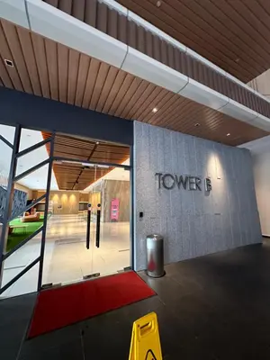 a building with the word tower on the wall at Sunway Velocity Two Deluxe in Kuala Lumpur