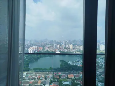 a view of a city from a window at M City Ampang By Klcc View in Kuala Lumpur