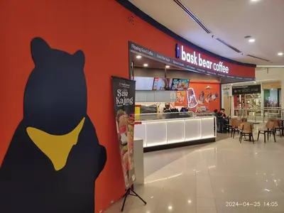 a store with a black cat painted on the wall at KL Dorsett Damas Grandeur Suite-F-Parking, Self C-In in Kuala Lumpur