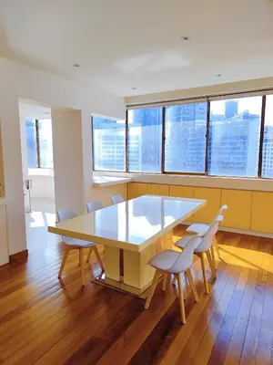 a conference room with a glass table and chairs at Comfy Stay at Wisma Cosway Pavilion KLCC Bukit Bintang in Kuala Lumpur