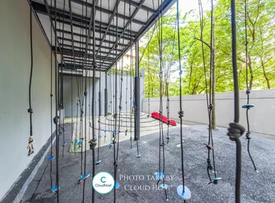 a row of bats in a batting cage at St Mary KLCC Luxury 3BR High End Residence 7min Walk to Pavilion and Bukit Bintang by Cloud Host in Kuala Lumpur