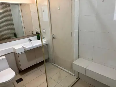 a bathroom with a shower and a toilet and a sink at 8 KLCC 5 minutes to Jalan Alor Street Bukit Bintang Pavilion 10 Pax 3R2B in Kuala Lumpur