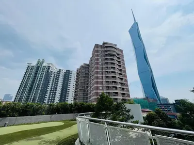 a view of some tall buildings in a city at The Robertson Bukit Bintang by DeUrban in Kuala Lumpur