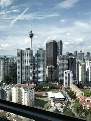 a view of a city with skyscrapers at Star Suites At Swiss Garden Residences in Kuala Lumpur