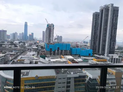 a view of a city with tall buildings at Trion By Awesome Apartment Stay in Kuala Lumpur