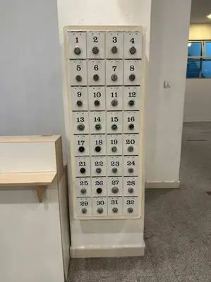 a bunch of identical numbers on a wall at 2br 2ba in the heart of KL, Regalia Residence in Kuala Lumpur