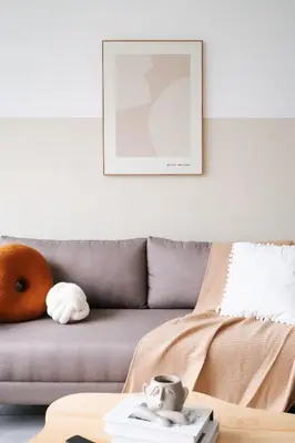 a living room with a couch with a donut on it at Agile Bukit Bintang in Kuala Lumpur