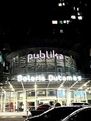 a building with a sign on the front of it at Simple Arte Mont Kiara 2 , MITEC Matrade Publika in Kuala Lumpur