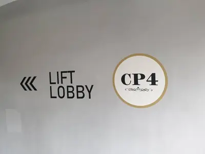 two logos with the words lift lobby and lift buddy at Arte Mont Kiara Studio,Kuala Lumpur in Kuala Lumpur