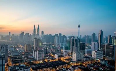 a city skyline with a lot of tall buildings at Superior Seri Maya Kuala Lumpur in Kuala Lumpur