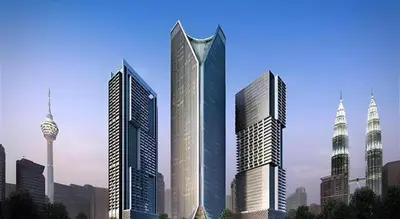 a group of tall buildings in a city at THE PLATINUM KUALA LUMPUR BY YAJU in Kuala Lumpur