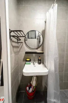 a bathroom with a sink and a mirror at Neu Suites By Cozy Unit L30RB 2PAX near KLCC & Jelatek LRT in Kuala Lumpur