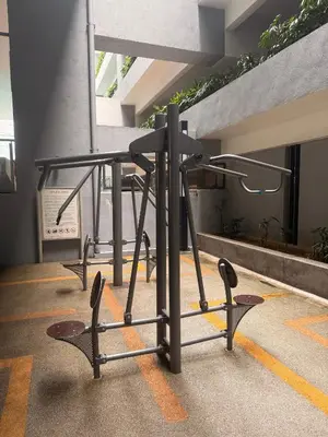 a gym with a treadmill in a building at Downtown Retreat 2BR at Neu Suites, Kuala Lumpur in Kuala Lumpur