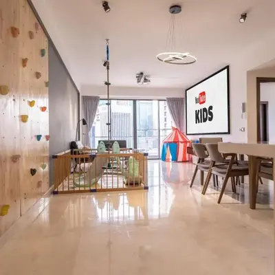 Spacious Family Apt 3-Min Walk to KLCC MRT RO Water Baby Crib Home Cinema Projector