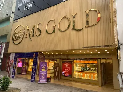 a store front of a store with a sign on it at Hotel grand orchard in Kuala Lumpur