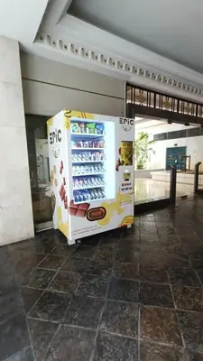 a refrigerator in a store with a drink in it at Retreat In The Heart of KLCC, The Corinthians in Kuala Lumpur