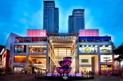 a large building with a sign on the front of it at Modern 2BR Fairlane Retreat Steps from Lot 10 in Kuala Lumpur